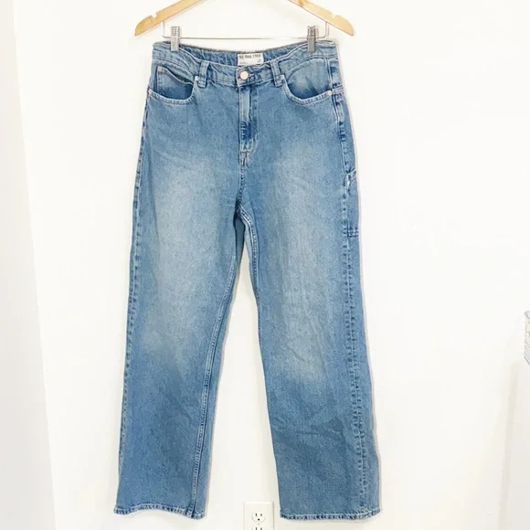 WE THE FREE Baggy High Rise Jeans Medium Wash Size 29 - Picture 2 of 10